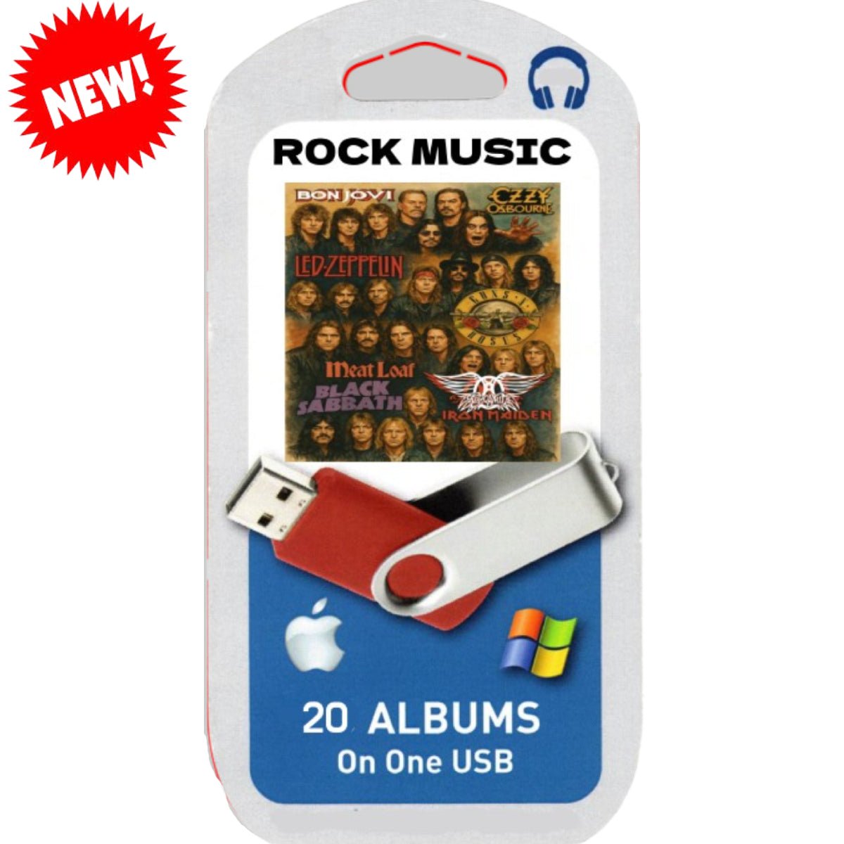 Rock Music USB - Chinchilla Choons